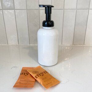 NWT Glass Foaming Hand Soap Pump Bottle with Eco-Friendly Foaming Hand Soap Tabs